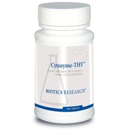Biotics Research Cytozyme Thy Neonatal Thymus Concentrate, Supports Health of The Thymus Gland, Healthy Immune Response and Body Pathway Processes, Supports Immune System, 180 Tablets