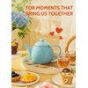 Sweese Teapot, Porcelain Tea Pot with Stainless Steel Infuser, Blooming
