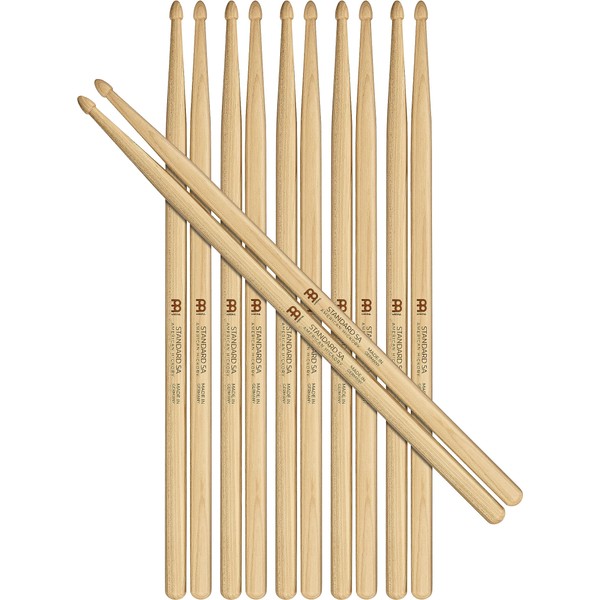 Meinl Stick & Brush Drumsticks, Standard 5A Half Brick (6