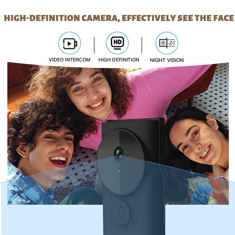Video Door Phone System, 3.5 Inches IPS Screen Monitor Wireless