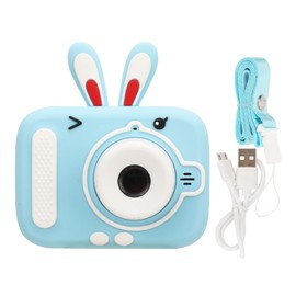 Kids Camera 400mAh 20MP 1080P HD Dual Lens 2in Eye Protecting Screen Micro USB Toddler Digital Video Camera for Gift Blue
