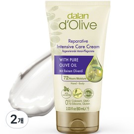 Dalan the Olive Intensive Care Cream, 2, 60ml / 달란 디 올리브 인텐시브 케어 크림, 2개, 60ml
