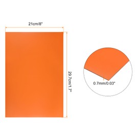 sourcing map 3Pcs Dry Erase Magnetic Strip 11.7" x 8" Magnetic Sheet Labels Stickers Writable Orange for Whiteboards Refrigerator and Crafts Reusable Strips