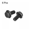 sourcing map M12x25mm Hex Serrated Flange Bolts 10.9 Grade Carbon