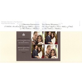 Royal Mail 2011 William and Kate, Royal Wedding Presentation Pack PP430 (printed no. M20) Stamps