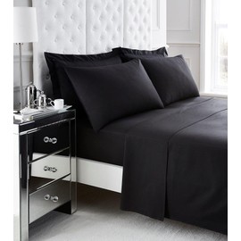 Gaveno Cavalia Soft and Luxurious 200 Thread Count Egyptian Cotton PILLOW CASES Oxford Black