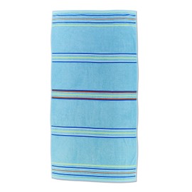Catherine Lansfield Rainbow Cotton Beach Towel Pair Blue