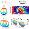 Set de accesorios hippie 5 piezas – Collar paz, aretes,