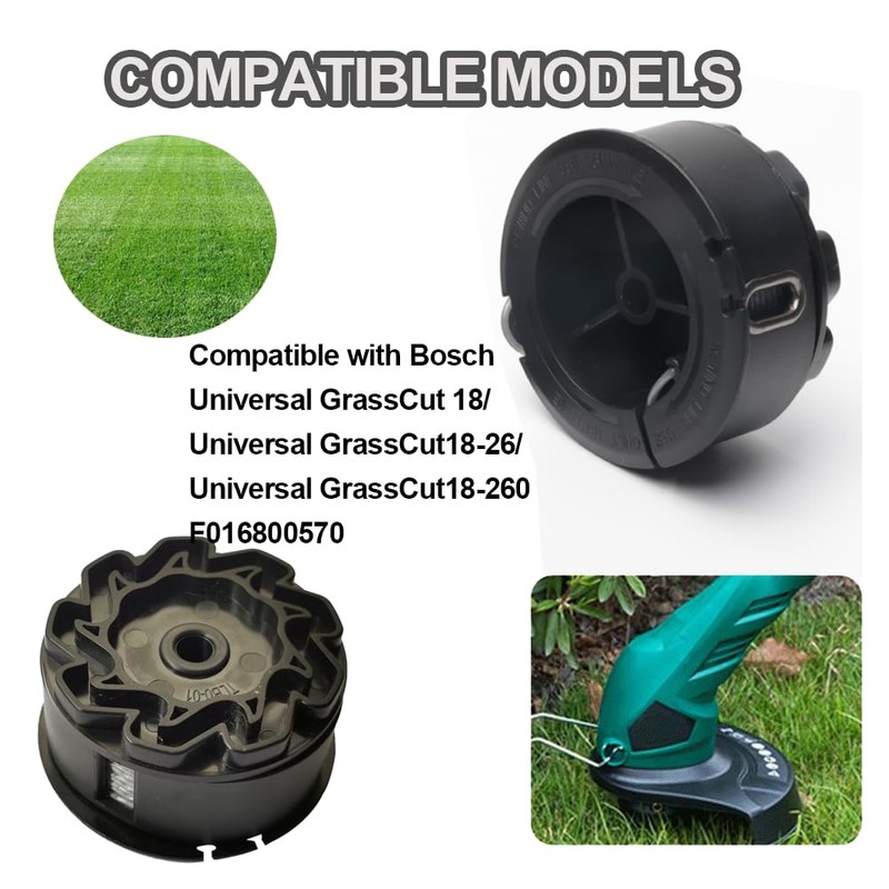 Replacement Thread Spool, Grass Trimmer Thread Spool, Suitable for Bosch