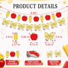 Back to School Decorations, Pencil Apple Bow Banner Garland NO