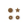 Prym 393211 sew-Free Popper Colour Snaps Star Gold, Silver, One