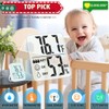 Antonki 2 Pack Room Thermometer for Home, Indoor Hygrometer Humidity