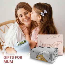 Musaecoin Mum Gifts, Blanket Gifts for Mum from Daughter or Son, Mum Birthday Gifts Blanket, Presents for Mother's Day, Christmas, Valentine's Day, Fluffy Blanket for Mum, Mummy, 50 x 60 in