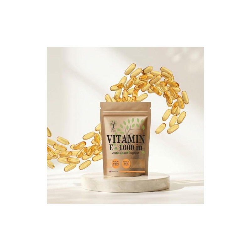 Mother Nature Vitamin E 1000 IU Softgels - Natural Source