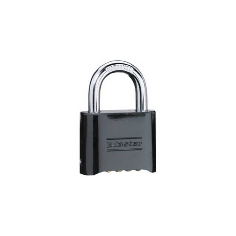 Master Lock 178D Set-Your-Own Combination Padlock, Die-Cast, Black (Pack of