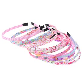 12PCS Girls Headbands Toddler Plastic Headbands Girls Floral Headbands Plain Fabric Headbands Rainbow Headbands for Women
