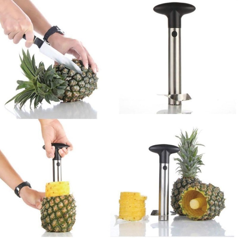 Stainless Steel Pineapple Corer, Pineapple Slicer, Upgraded Reinforcement, Thickened Blade,