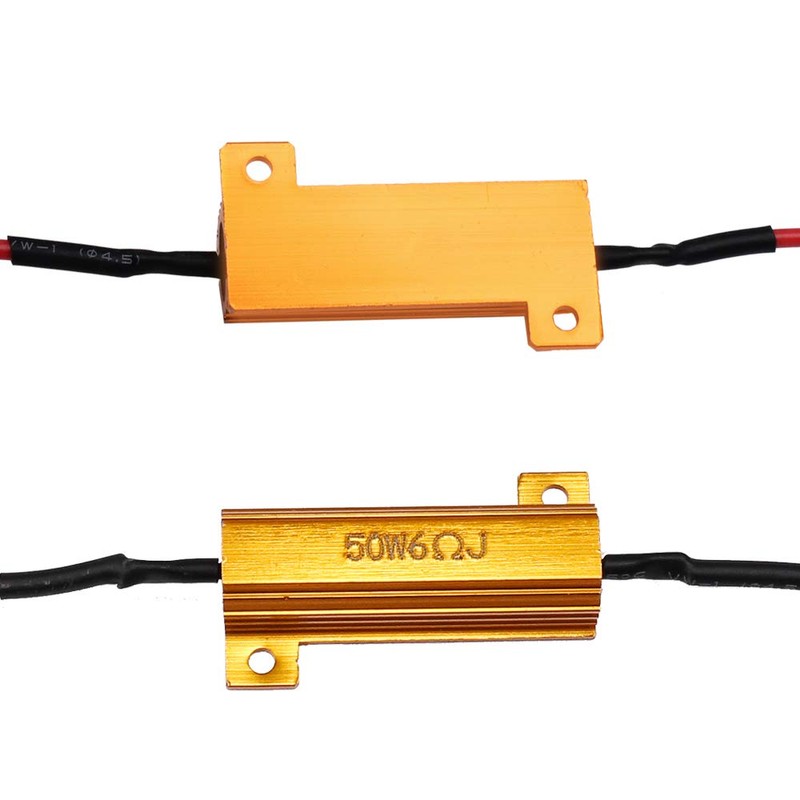 YUNPICAR 50W/25W 6Ω Warning Light Canceller, Turn Signal Resistor, Hifra