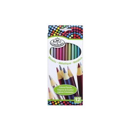 ROYAL BRUSH RTN-157 Metallic Colored Pencils-12/Pkg