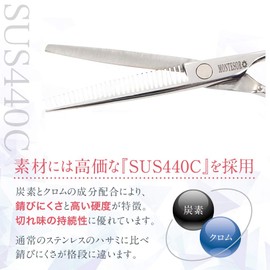Montesoro Single Item, 20% Gap Rate, Haircut, Hairdresser, Scissors, Self-cutting, Rust Resistant, Premium Material, Uses SUS440C (20% Scissors)