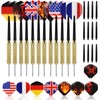 GWHOLE Darts Set, 12 Steel Tip Darts 18 Grams with