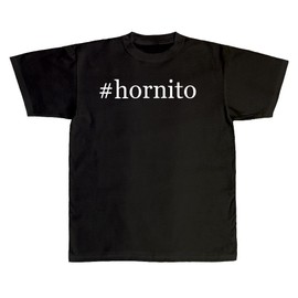 #Hornito - New Adult Men's Hashtag T-Shirt, Black, XXX-Large