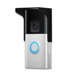 YJNBEST Metals Doorbell Rain Cover Suitable For All Ring Models Doorbell Glare Sun Shade Protector Shield For Ring 1/2/3/4/2020/Pro/Pro 2/Wired Video Doorbells(Black, U65)
