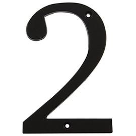 Distinctions 843142 Black Flush-Mount 4-Inch House Number 2