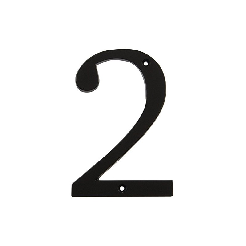 Distinctions 843142 Black Flush-Mount 4-Inch House Number 2