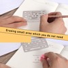 4 Pcs Eraser Shield Stainless Steel Drawing Template, Drafting Tools