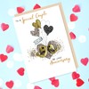 Irresistible On Your Anniversary with Love Greeting Card Embellished Cards