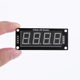 0.56 Inch Digital Display Module TM1637 Driver 4-Digit Digital Tube 7-Segment 5V TM1637.h Display Digital I/O 2 Pins for Arduino 4pcs (Green)