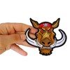 Ivamis Wild Hog Biker Patch with big Tusks - 4.5x4