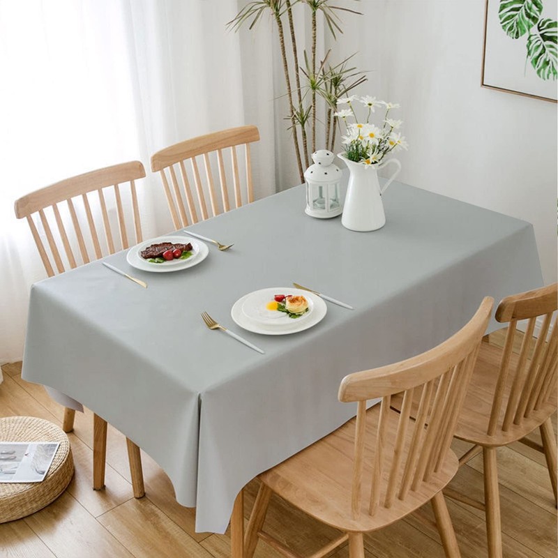 Newthinking PVC Table Cloth Wipe Clean Tablecloth Plastic Waterproof Table