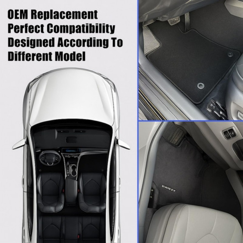 GXARTS 4 PCS Both Front and Rear Velour Replacement Floor