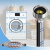 Cenipar Washing Machine Hoses 6 feet Premium Stainless Steel with