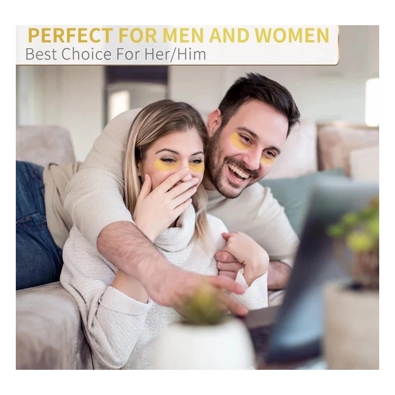 DERMORA 24K Gold Eye Mask, Puffy Eyes Dark Circle Under