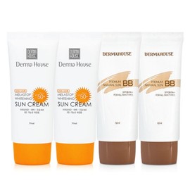 2 Whitening Sunscreens + 2 BB Creams / Triple Functional Whitening, Wrinkle Improvement, UV Protection, and Blemish Cover / 화이트닝 썬크림2개+비비크림2개미백 주름개선 자외선차단 3중기능성 잡티커버