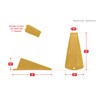 Shepherd Hardware 3763 Heavy Duty Jumbo Rubber Door Wedge, Yellow,