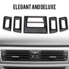 Vent Cover Trims, Qiilu Carbon Fibre Car Interior Air Conditioning