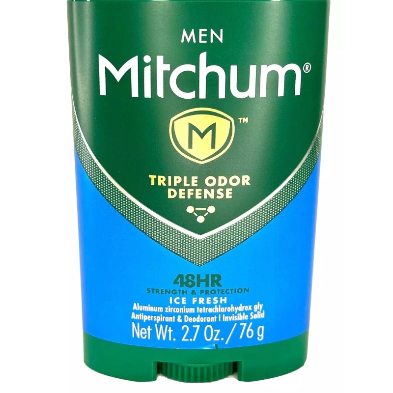 Mitchum Men Triple Odor Defense 48hr Ice Fresh Solid Antiperspirant