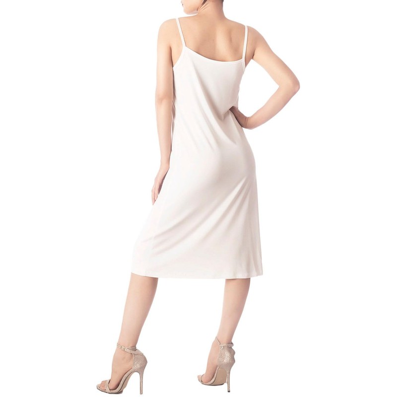 iB-iP Women's Modal Cozy Knee Length Spaghetti Strap Full Slip,