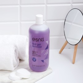 ESNTL Nail Gel Remover | Super Effective Formula | Removes All Polishes Including Gel, Acrylics, Tips, and Glues | Trusted by UK Beauty Salons (1L)