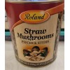ROLAND STRAW MUSHROOMS 6.26LB/ 102oz EA #10 CAN PIECES &