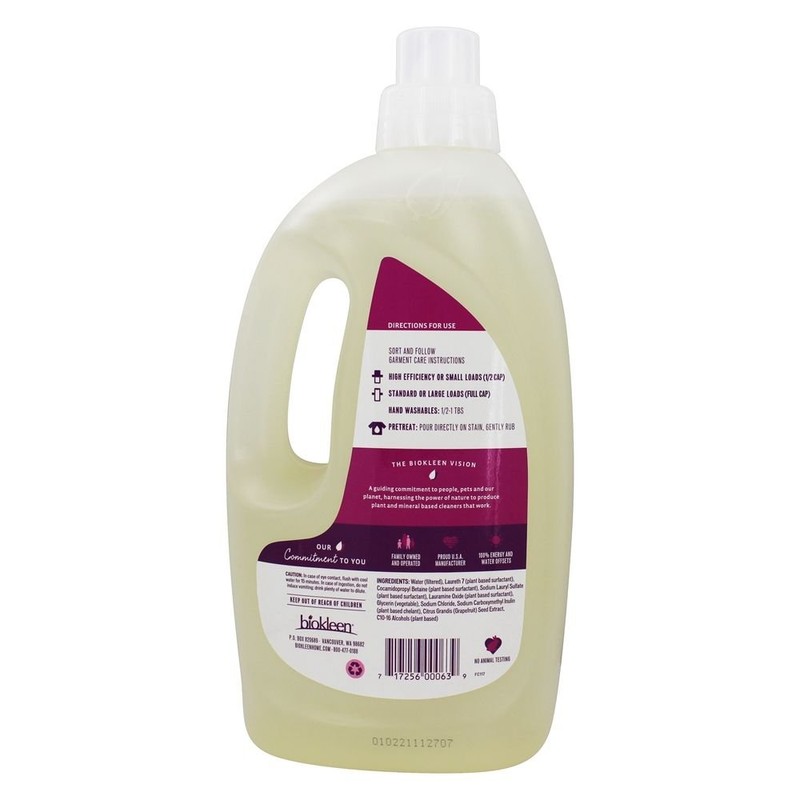 biokleen, Laundry Liquid, Free & Clear, 64 oz