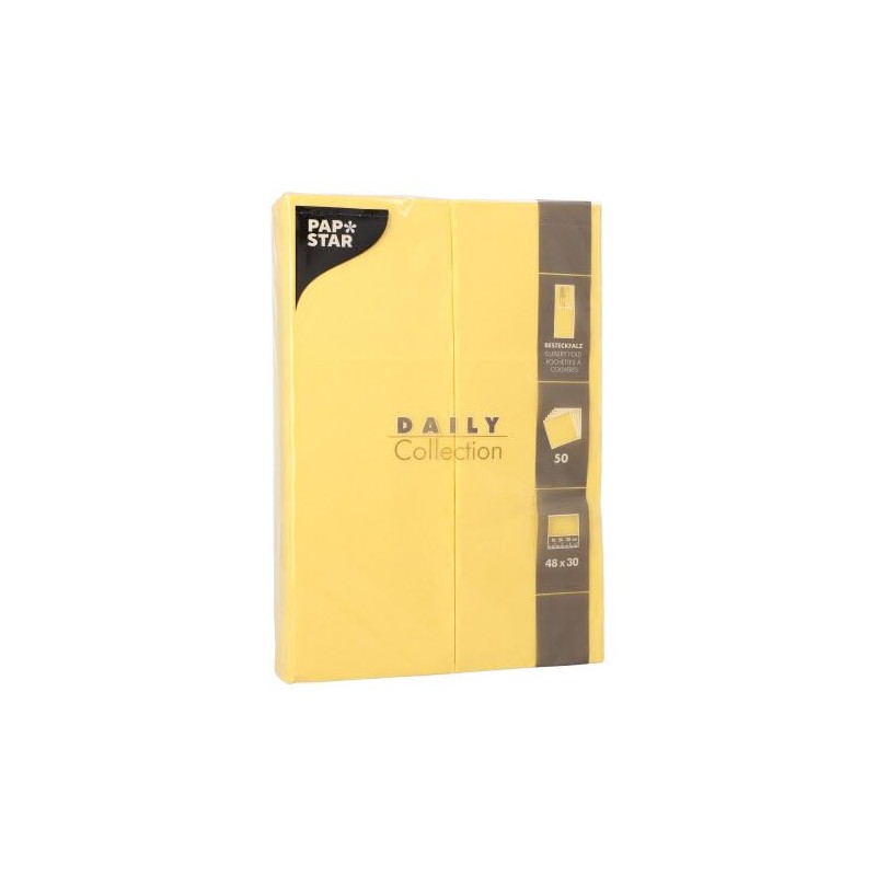 50 Cutlery Pockets Napkins 'Daily Collection' 48 cm x 30