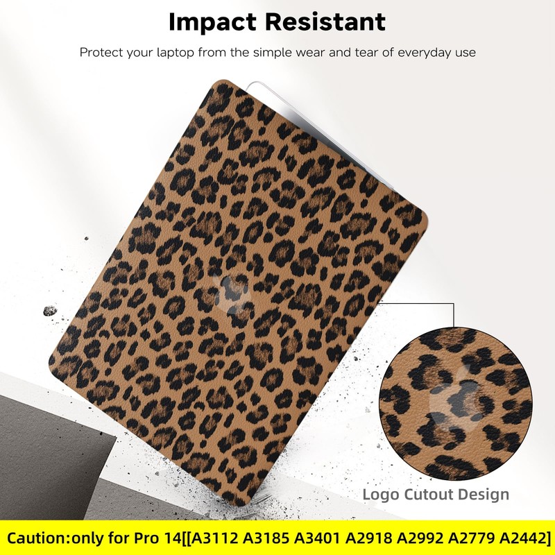 BYCeke Compatible with MacBook Pro 14 inch Case 2024-2021 M4
