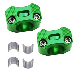 Motorcycle CNC Handlebar Riser 22mm 28mm Bar Mount Clamps For EXC KLX KXF YZF CRF XR SX SXF YZ Motorbike Motocross Dirt Pit Bike 7/8" 22mm to 22mm 7/8" 1 1/8" 28mm Scooter (Green)
