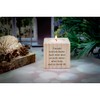 Wooden Tea Light Holder with Friends Are Like Stars Print