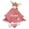 Sterntaler Donkey Emmily Cuddly Blanket with Embroidered Name, Muslin Cuddle